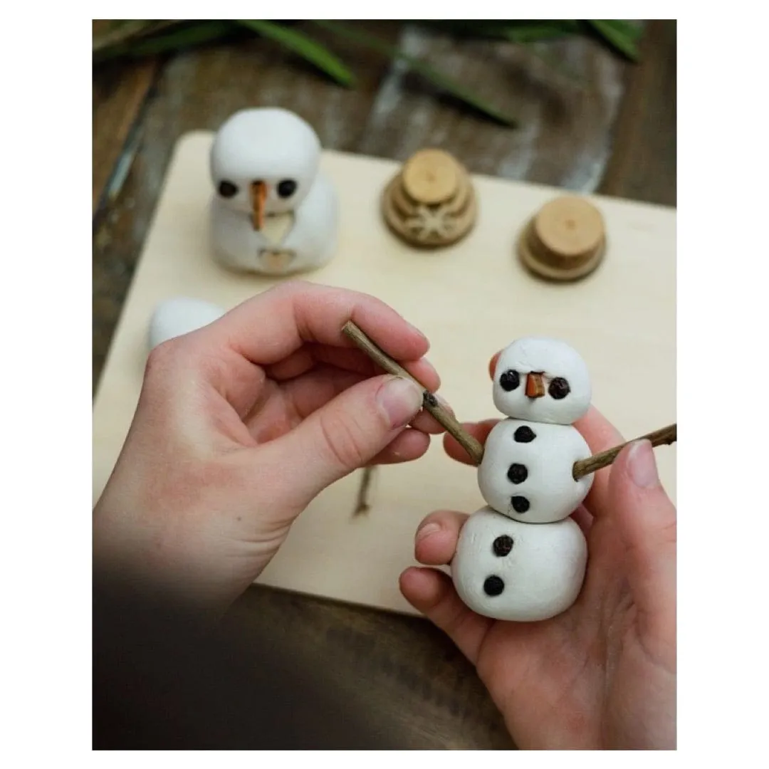 Do It Yourself Clay Snowmen