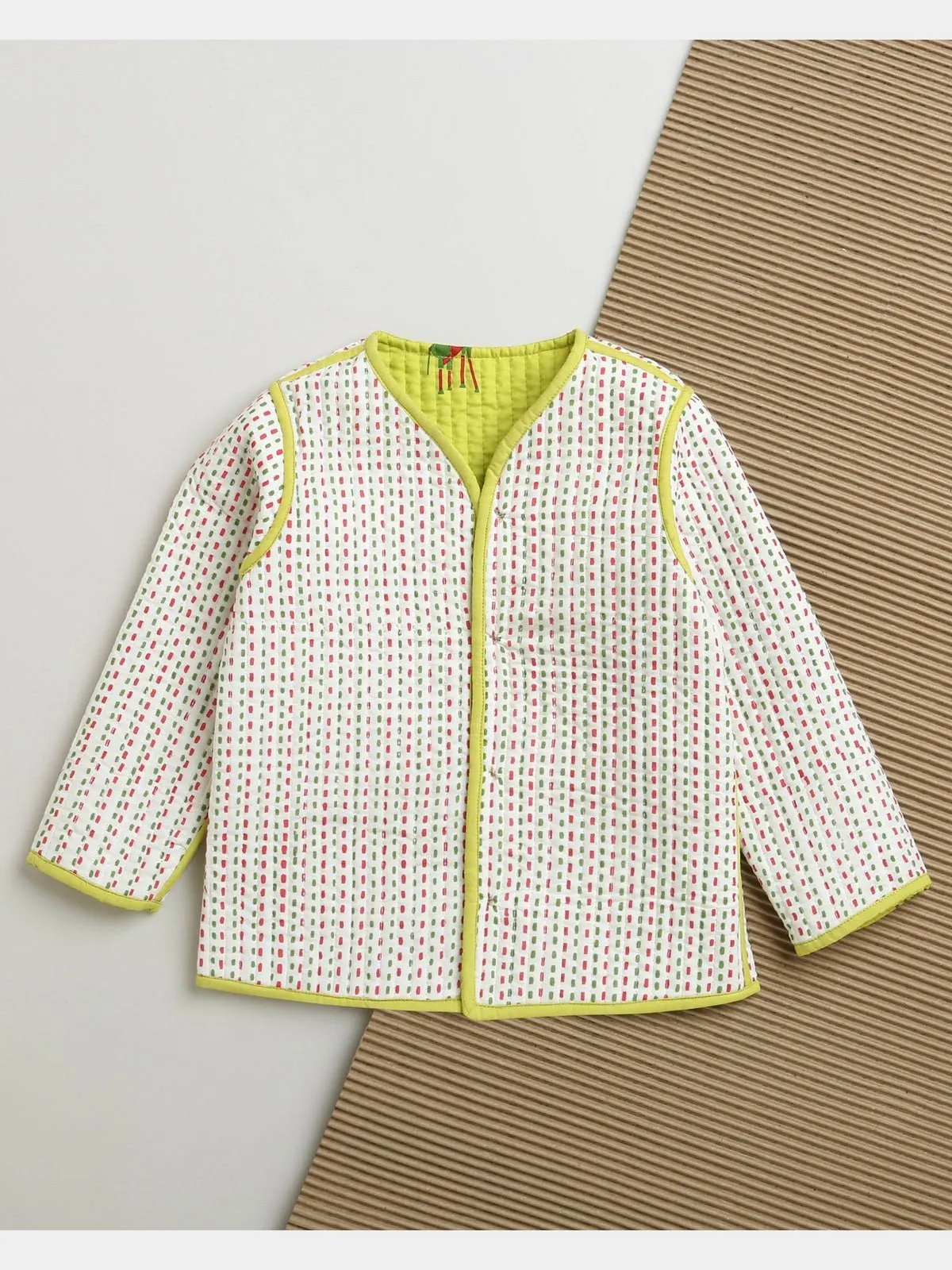 Green Triangle- Reversible Jacket