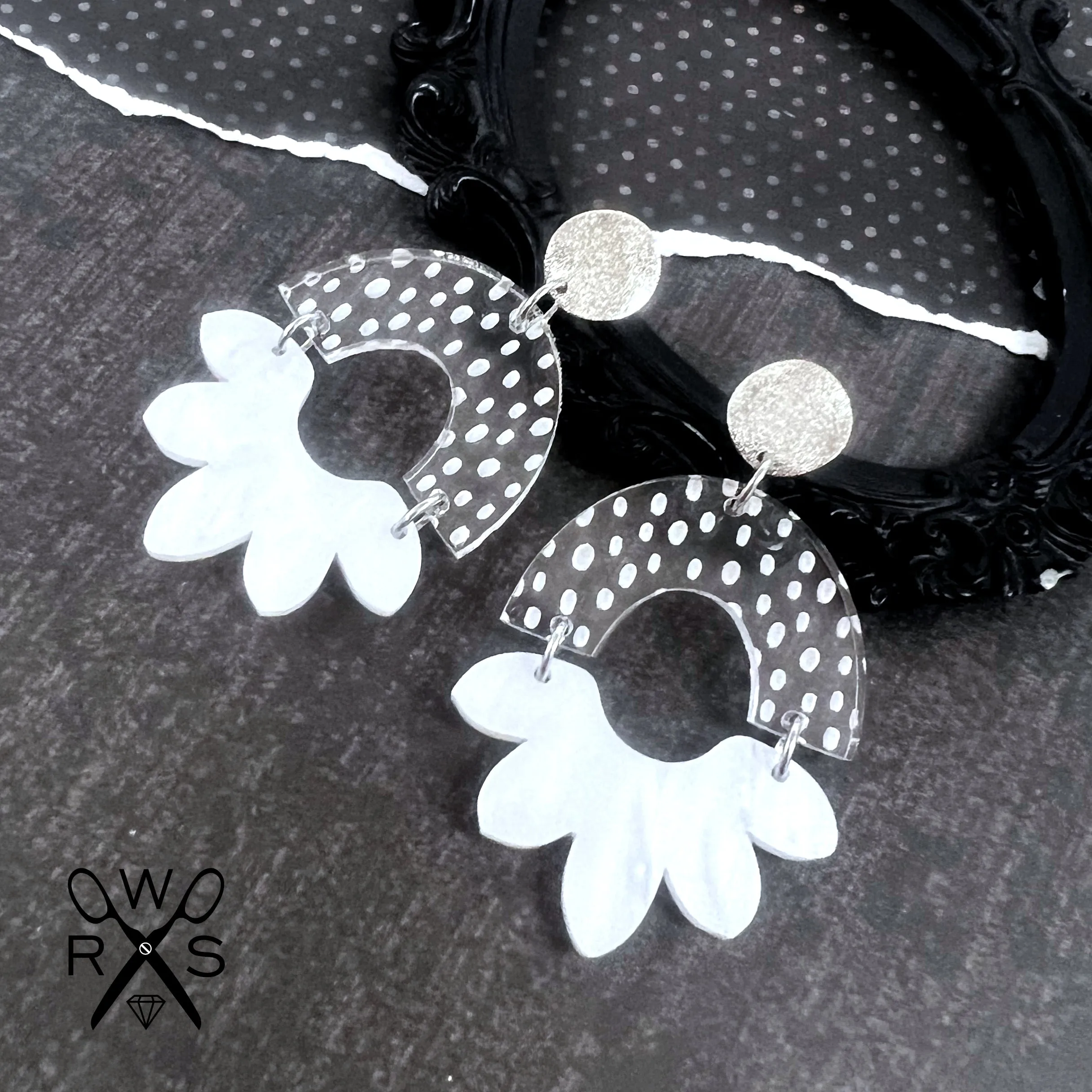 Happy Bloom Snowy Day Dangles