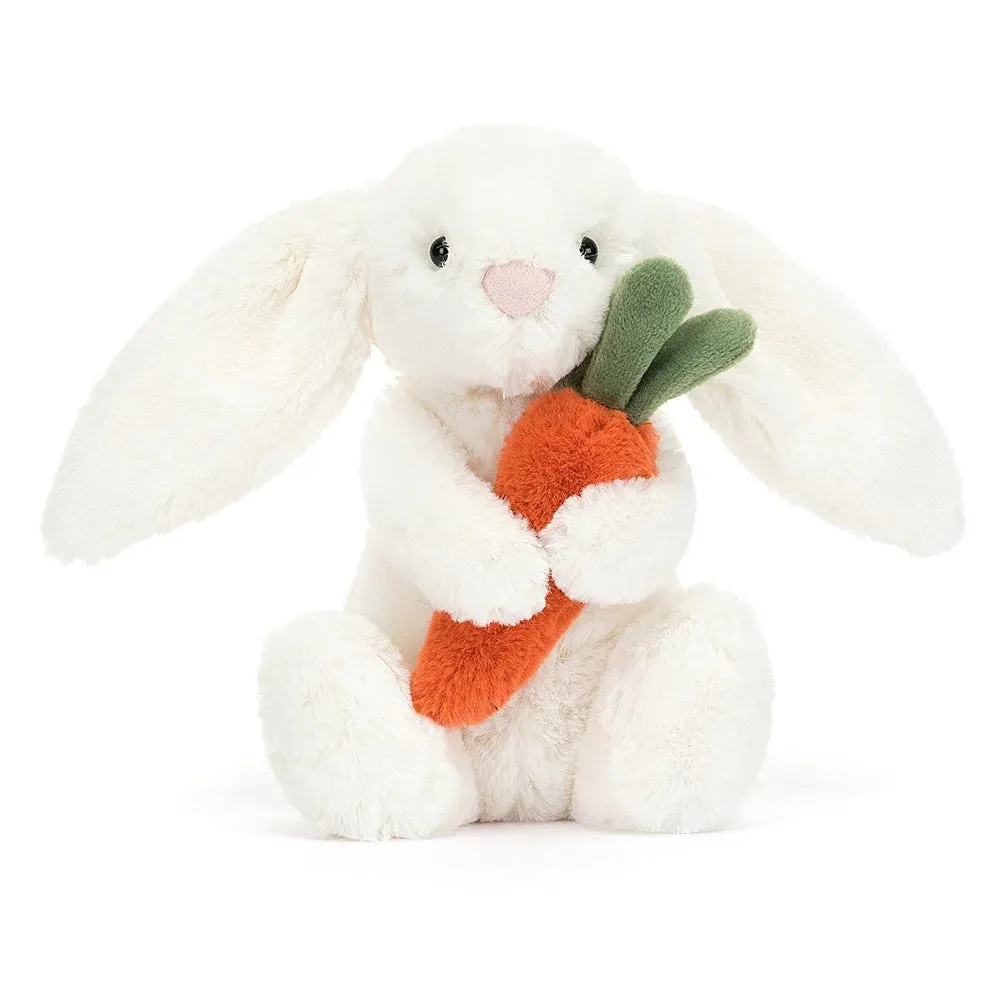 Jellycat Soft Toy Bashful Bunny with Carrot