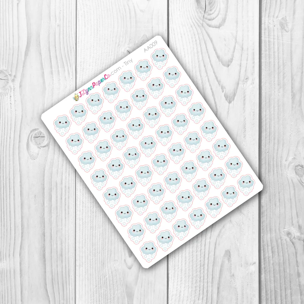 Kawaii Snowy Weather Stickers | AA009