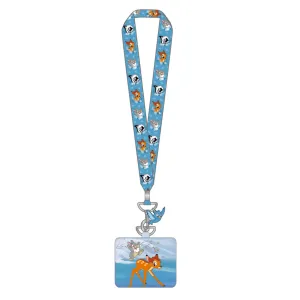 LF Disney Bambi Snowy Day Lanyard W/ PU Cardholder