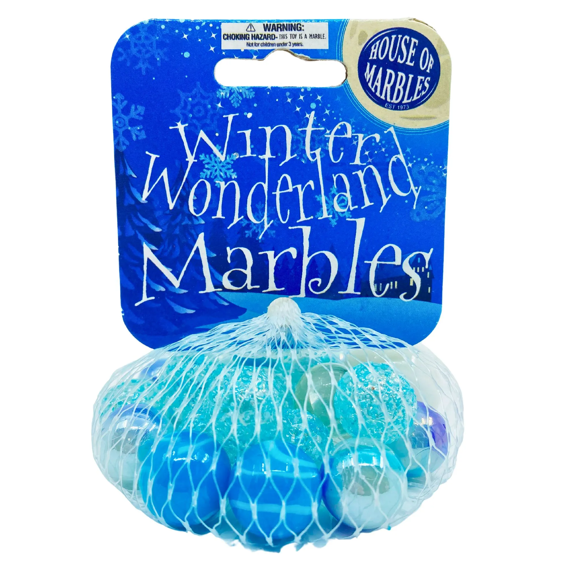 Net Bag Marbles - Winter Wonderland