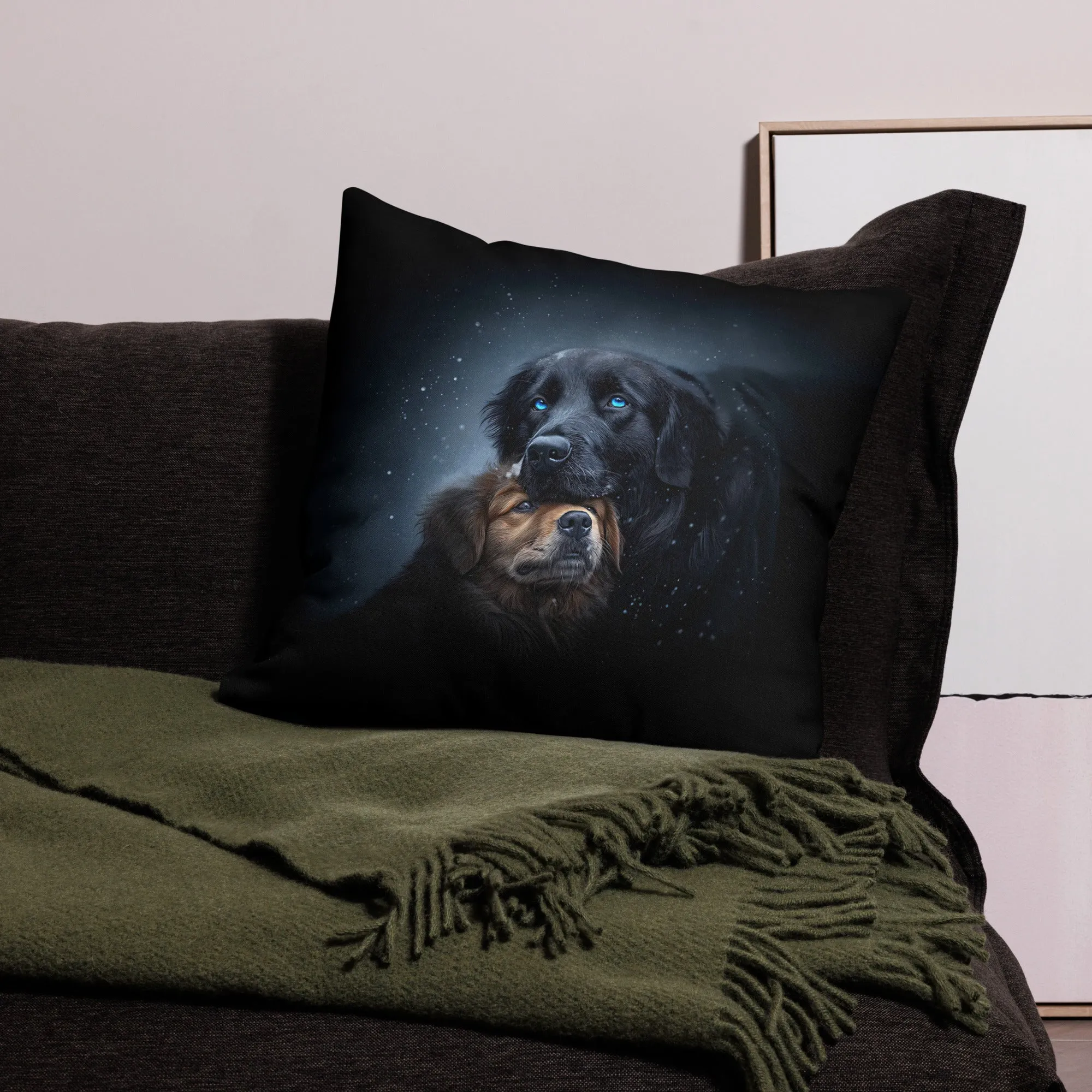 Snowy Embrace Premium Pillow