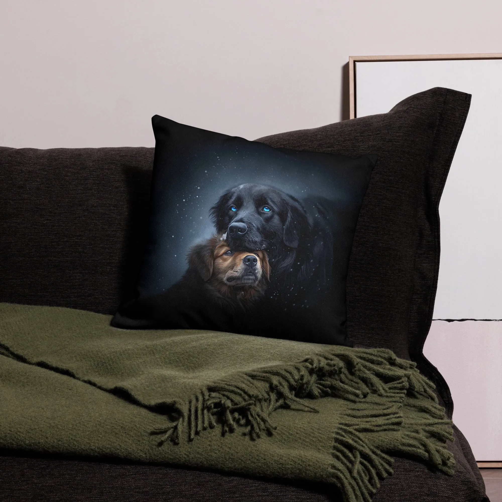 Snowy Embrace Premium Pillow