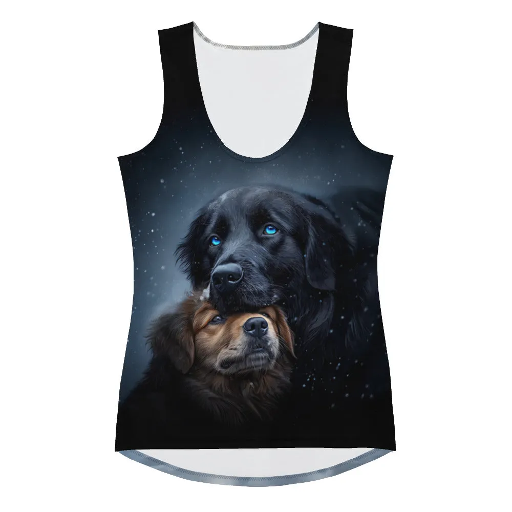 Snowy Embrace Sublimation Cut & Sew Tank Top