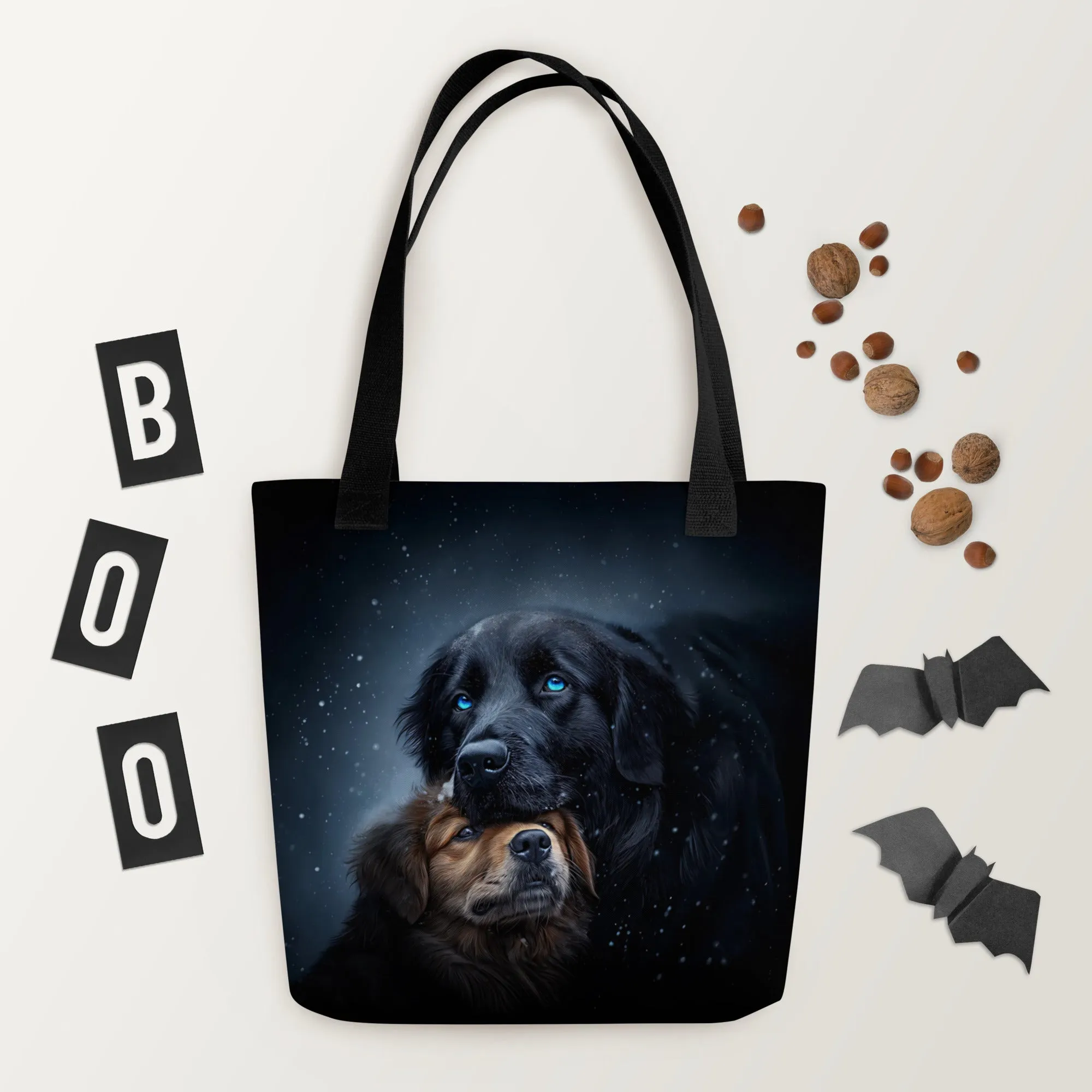 Snowy Embrace Tote bag