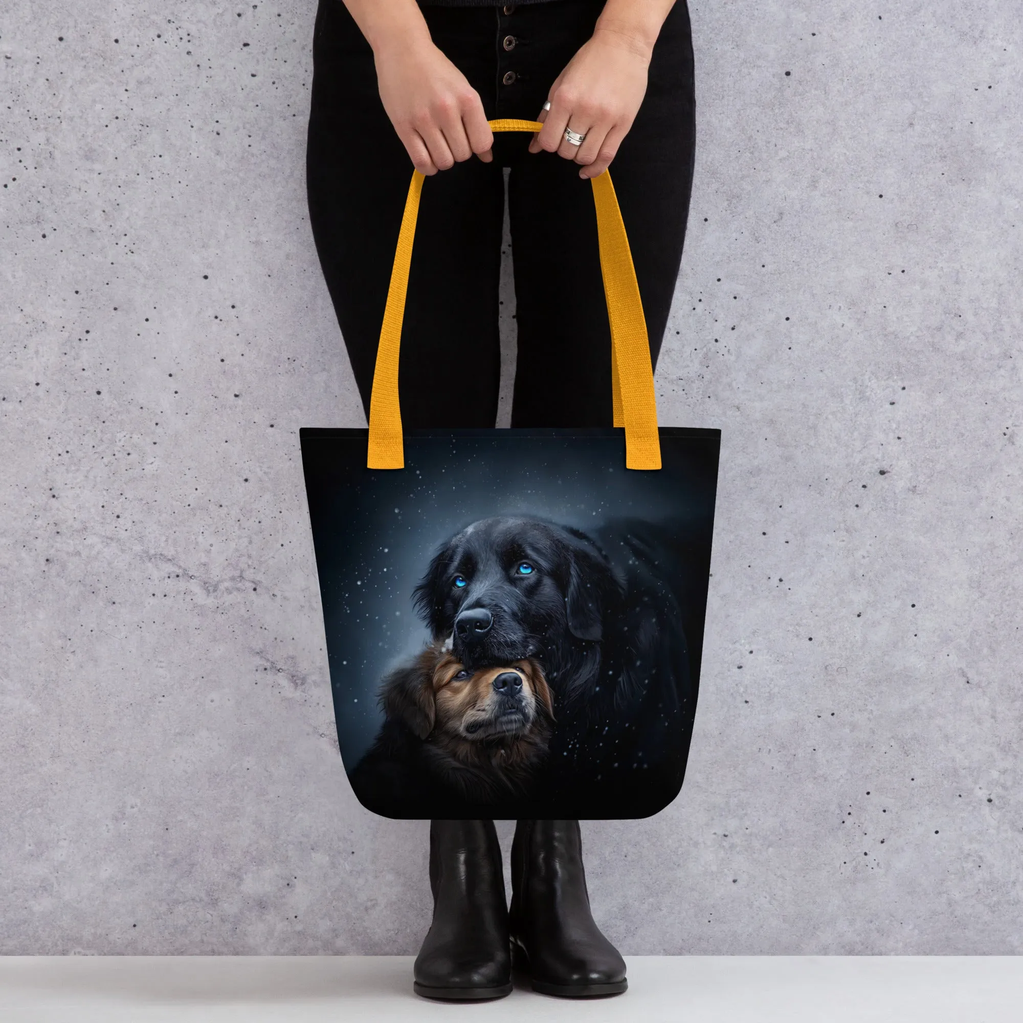 Snowy Embrace Tote bag