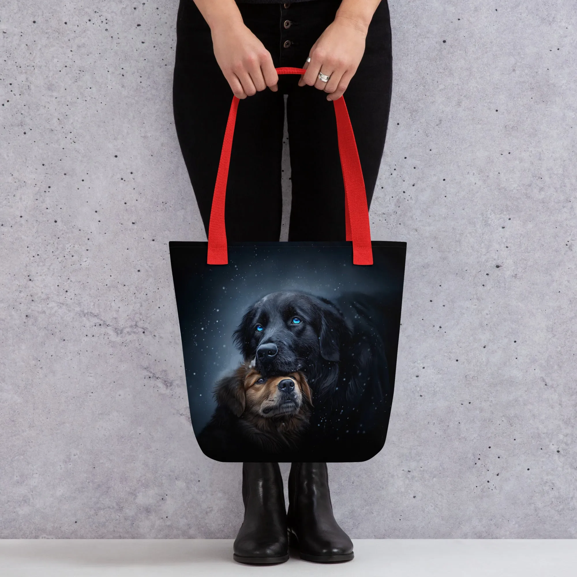 Snowy Embrace Tote bag
