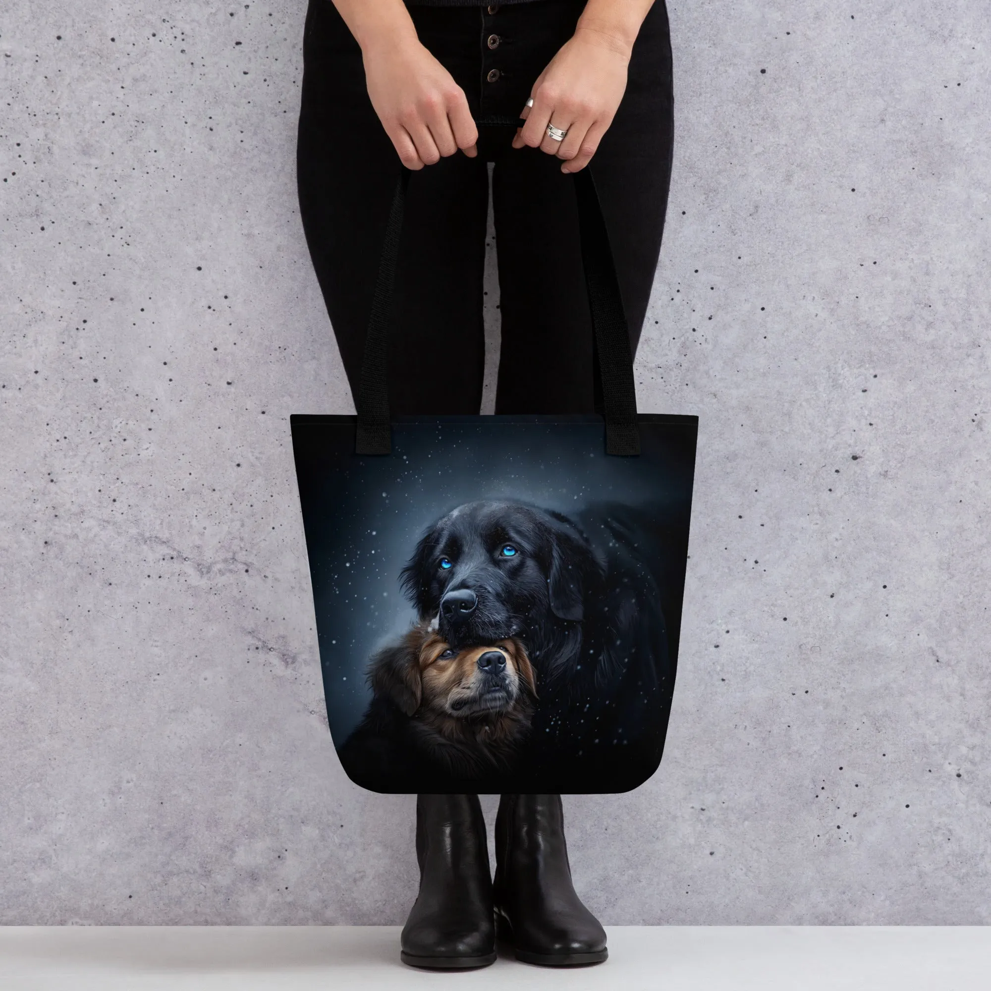 Snowy Embrace Tote bag