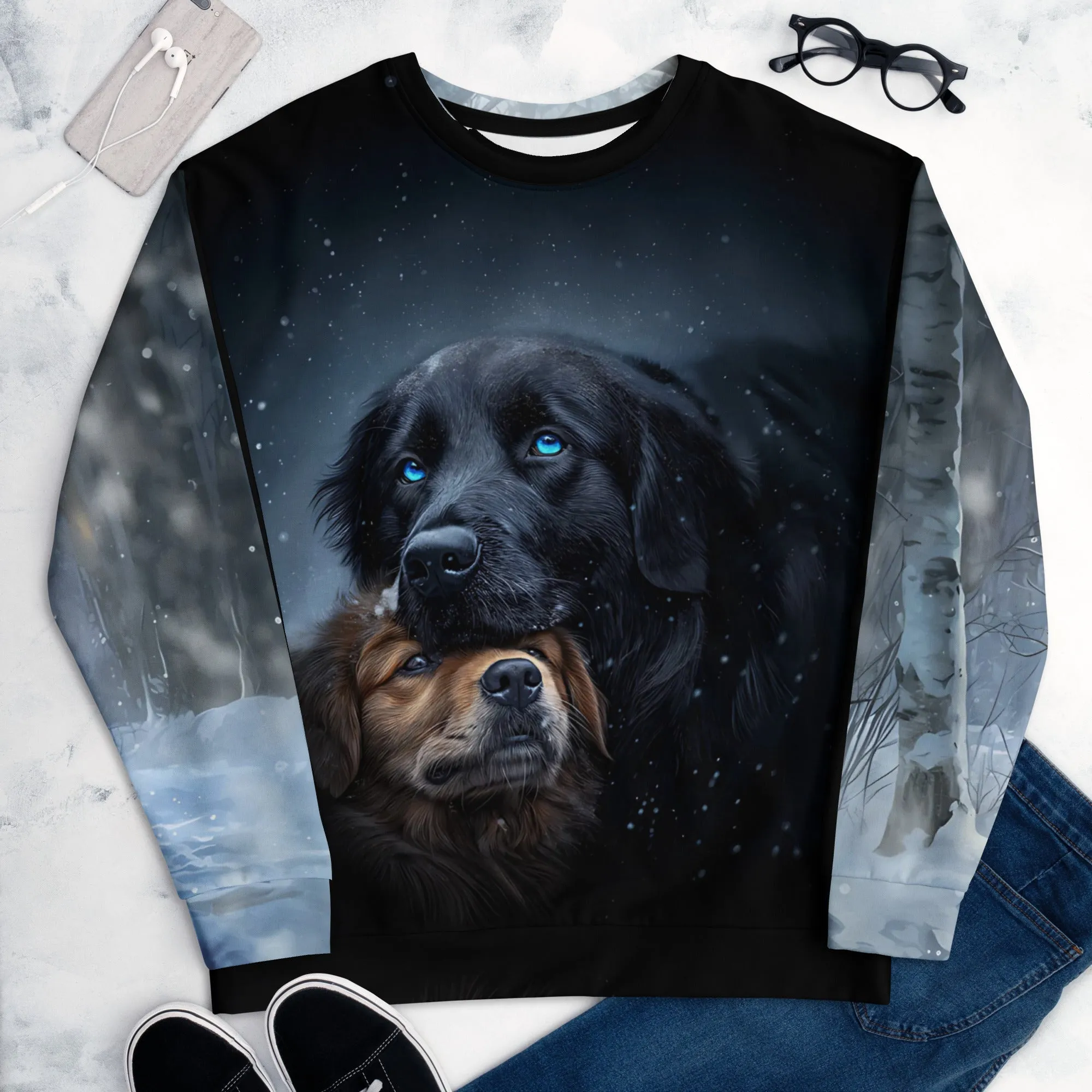 Snowy Embrace Unisex Sweatshirt