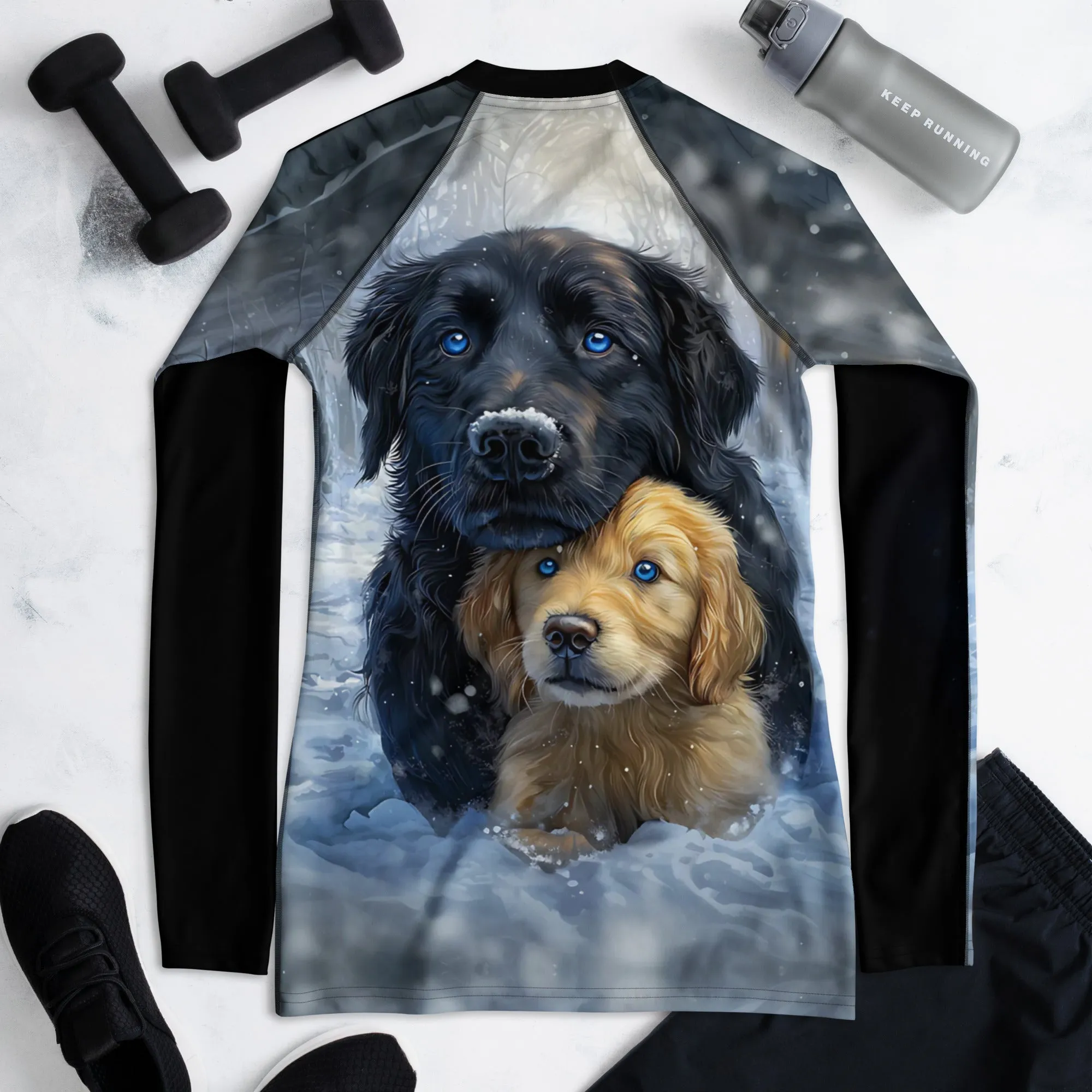 Snowy Embrace Women's Rash Guard