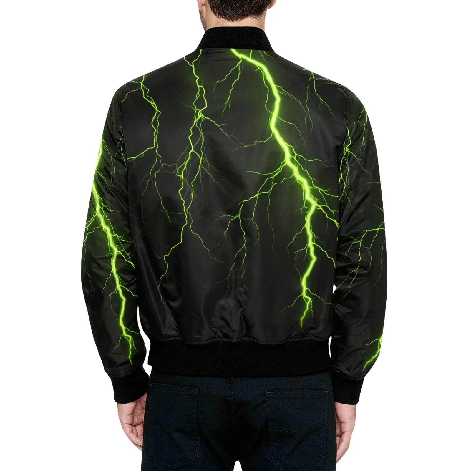 Thunderstruck: The Thunderbolt Quilted Bomber Jacket