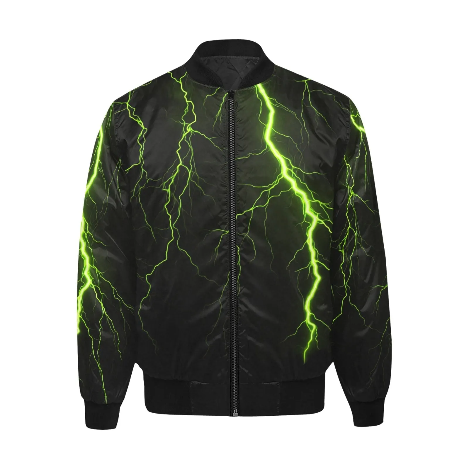 Thunderstruck: The Thunderbolt Quilted Bomber Jacket