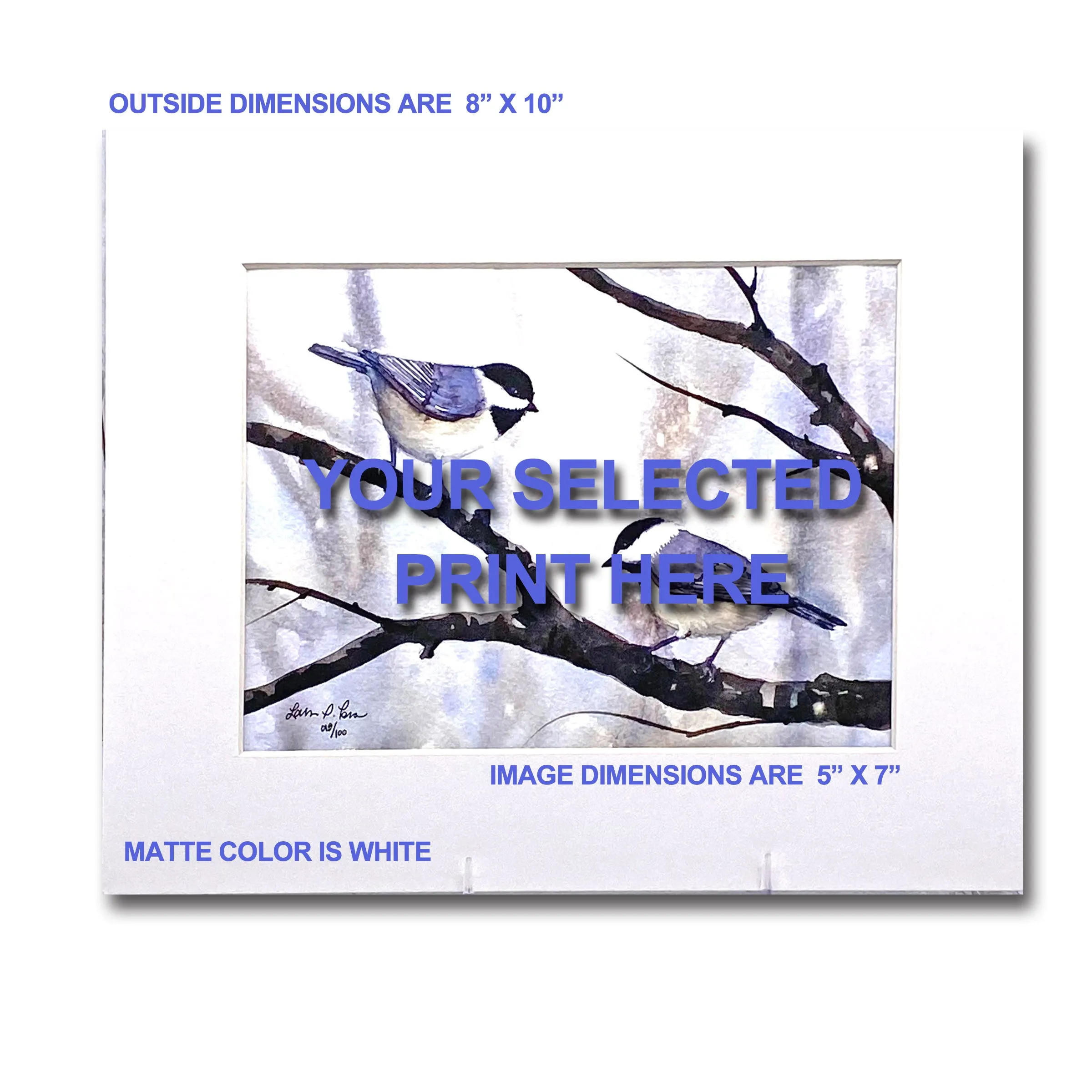 Tufted Titmouse/Snowy Giclee