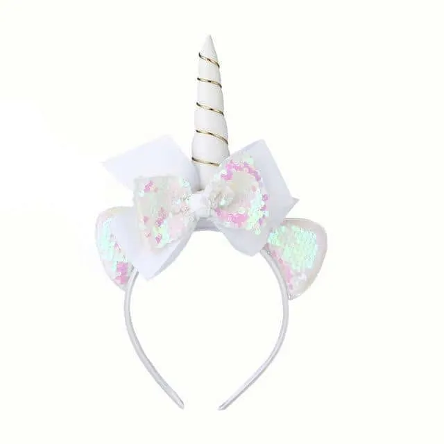 White Unicorn Headband